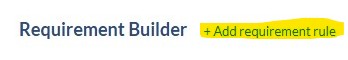 Add Requirement Rule